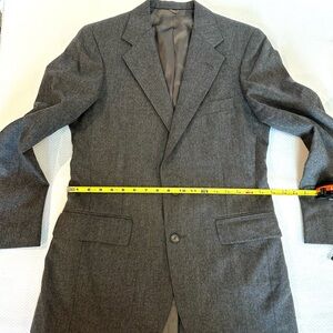 Vintage Barneys New York Charcoal Grey 100% Wool Blazer (fits like W 10)